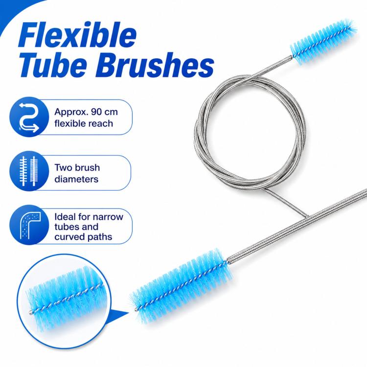 12pcs /Set Glass Tube Cleaning Brush Kit