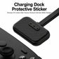 Charging dock protective sticker with carbon fiber texture