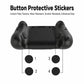 Protective button stickers set with carbon fiber texture