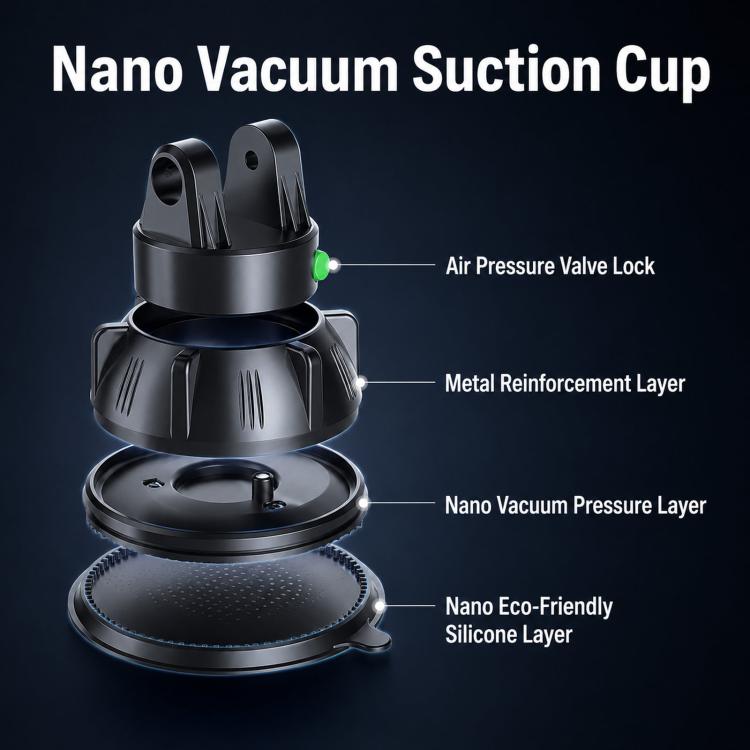 Car-mounted Universal Suction Cup Silicone Phone Holder