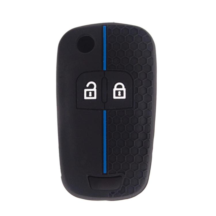 Folding Two-Button Honeycomb Texture Full-Coverage Key Cover for Opel Meriva