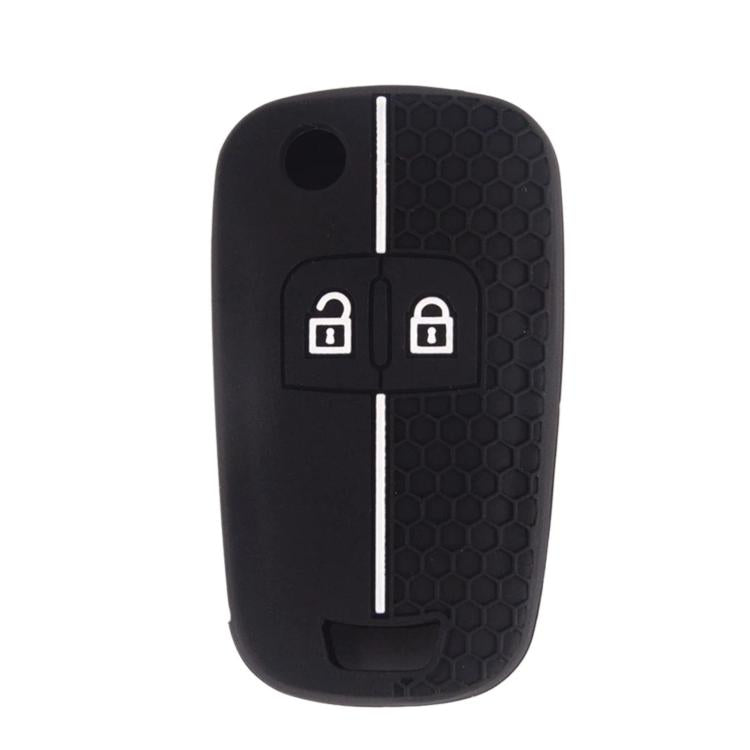 Folding Two-Button Honeycomb Texture Full-Coverage Key Cover for Opel Meriva