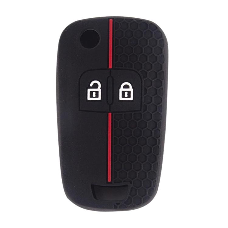 Folding Two-Button Honeycomb Texture Full-Coverage Key Cover for Opel Meriva