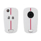 Folding Two-Button Honeycomb Texture Full-Coverage Key Cover for Opel Meriva