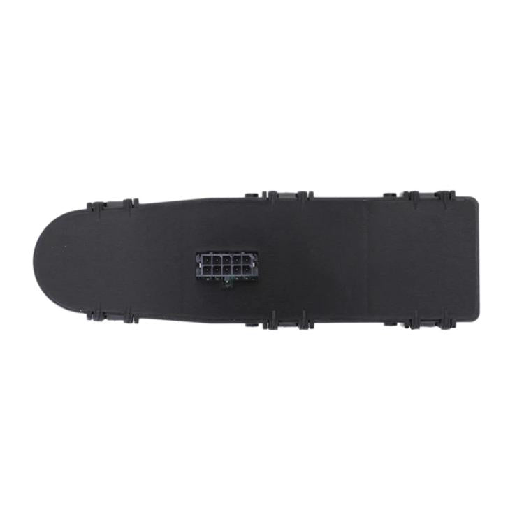 Black power window lift switch cover with multi-pin connector