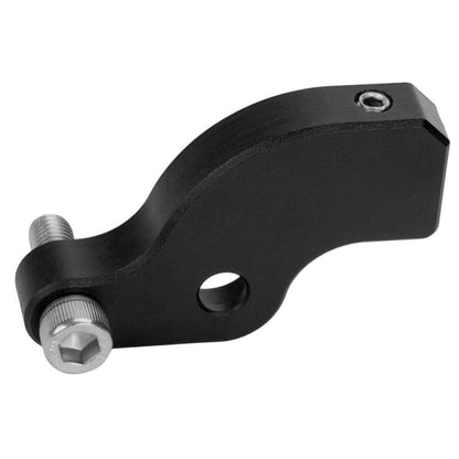 Black shift lever kit with threaded stud and hex mounting bolt, CNC metal lever