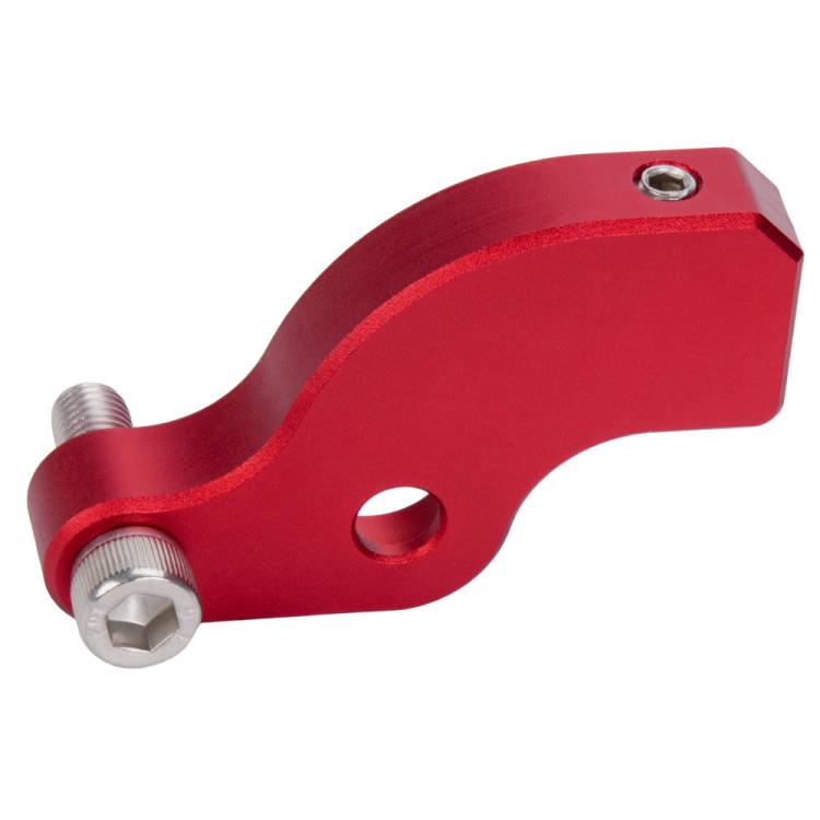 Red shift lever kit with threaded stud and hex mounting bolt, CNC metal lever