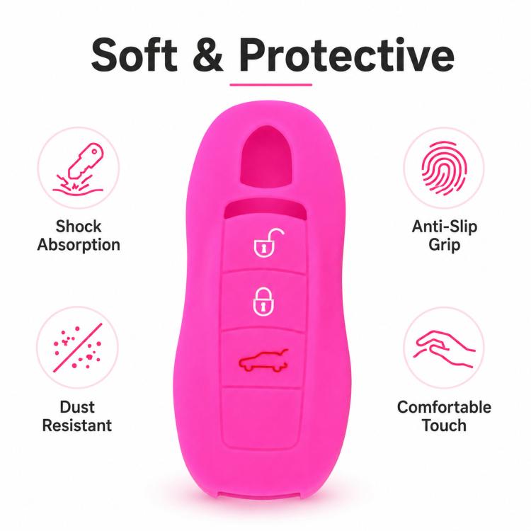 Silicone Key Fob Cover For Porsche Panamera / Macan / Cayenne