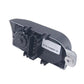 Headlight height adjustment switch actuator with metal screw and label on black housing