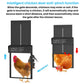 Solar-Powered Remote Control Light Sensor Timer Alarm Chicken Coop Door, KF4201066