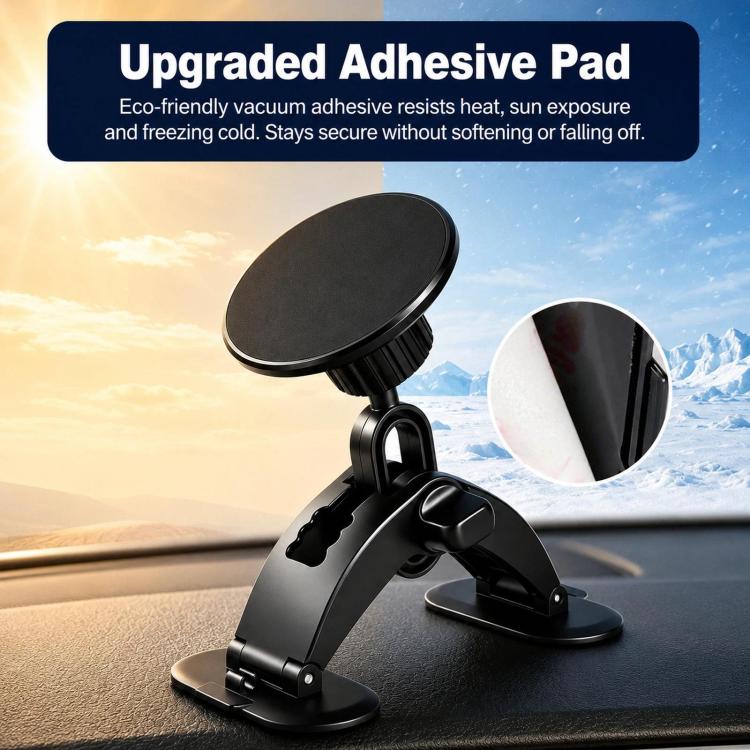 Car Center Console Navigation Fixed Adhesive Base Bracket, Magnetic