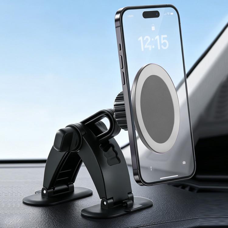 Car Center Console Navigation Fixed Adhesive Base Bracket, Magnetic