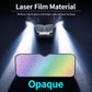 Car windshield sunshade with opaque rainbow geometric pattern panel