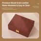 Wood Grain Jewelry Box 2-Layer Lockable Jewelry Organizer Case with Key & Removable Dividers
