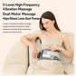Gray heated waist belt massager with dual pads and attached controller