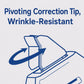 Pivoting correction tip designed for wrinkle-resistant, smooth correction