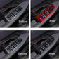 Window lifter control panel trim with carbon fiber pattern over power window buttons