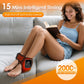 Heated Ankle Wrap Support Massager With Vibration 3 Heat Levels 15Min Auto Off