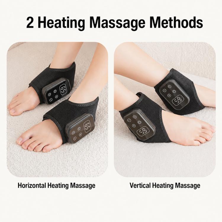 Ankle Heating Pad With Vibration Massager 6 Heat Levels 5 Modes Cordless Brace
