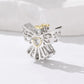 Hollowed-Out Guardian Angel Copper-Plated White Gold DIY Beaded, YIC283