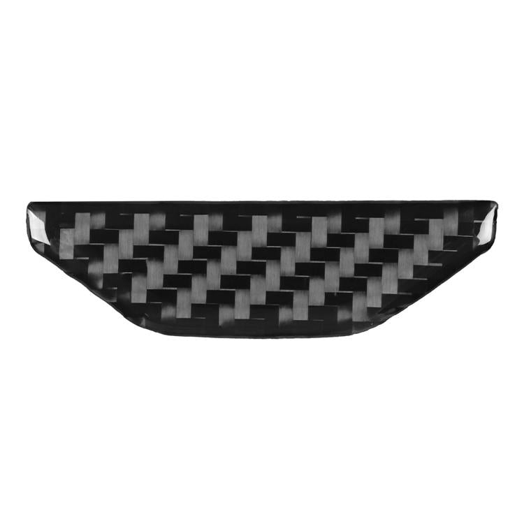 Center console storage box switch sticker, black carbon-fiber weave design