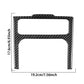 Rear air outlet lower decorative sticker template, carbon-fiber look, two openings.