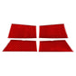 BMW door storage slot decorative sticker set: four red carbon-fiber patterned pieces