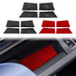 BMW door storage slot decorative sticker set: carbon-fiber and red four-piece kit