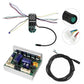 Electric scooter controller board kit with LED display module, cables, and connectors