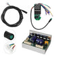 Electric scooter controller board kit with LED display panel, wiring cable, and electronics board