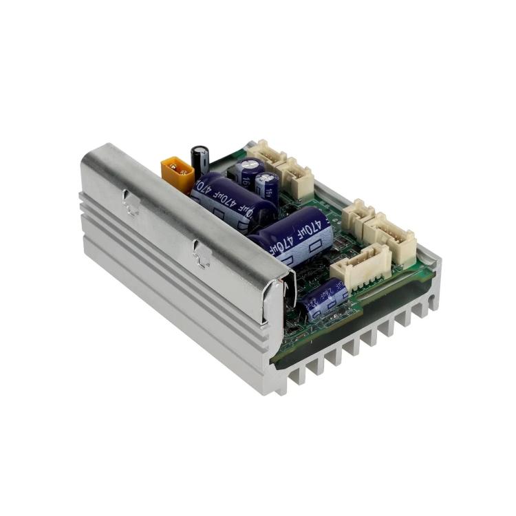 Electric scooter controller motherboard with aluminum heat sink and electronic components