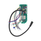 Electric scooter Bluetooth dashboard controller board with multi-wire harness and connectors