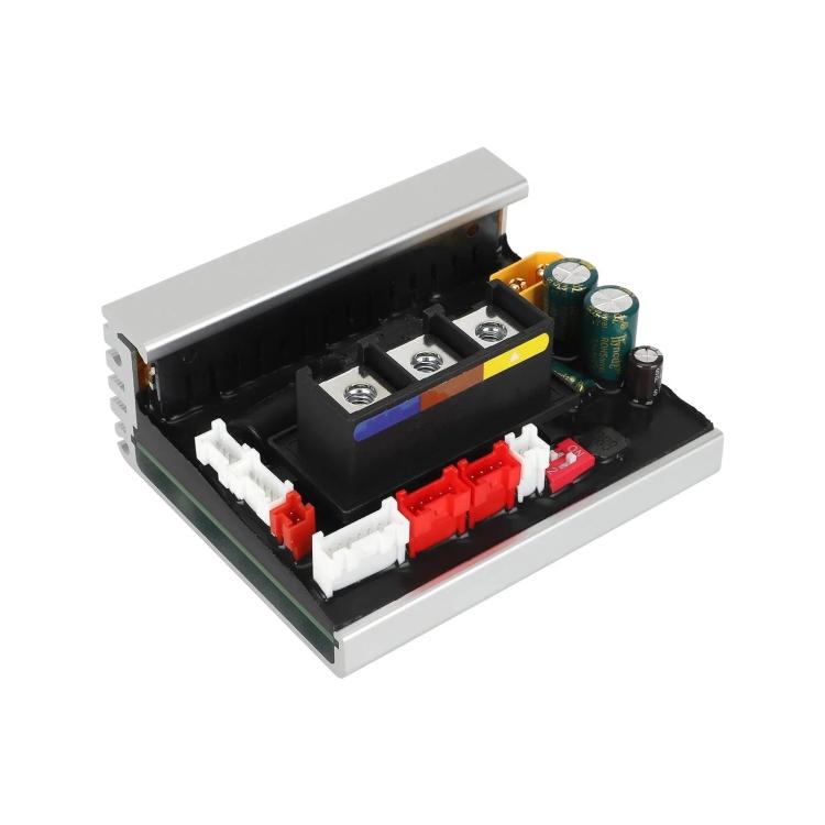 Electric scooter controller power module PCB with screw terminals and capacitors