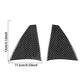 Carbon fiber A-pillar decorative sticker pieces, 11.5 x 13 cm (2 pcs)