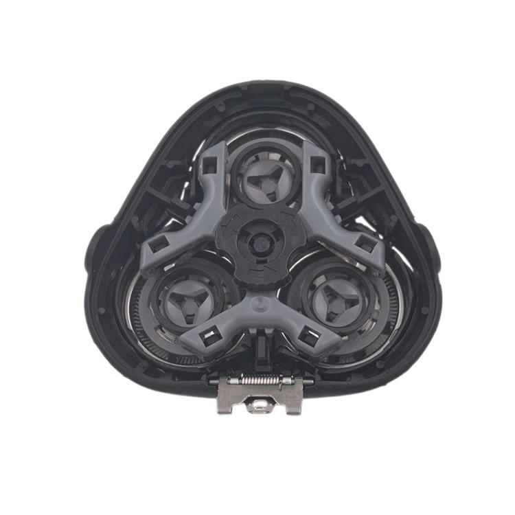 Replacement shaver head inner frame with three cutter positions and mounting clips.