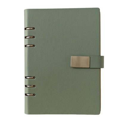 A5 6-Hole Hollow Notebook Loose-Leaf Journal Business Portable Magnetic Buckle Notebook