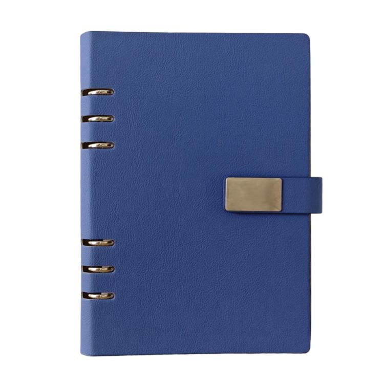 A5 6-Hole Hollow Notebook Loose-Leaf Journal Business Portable Magnetic Buckle Notebook