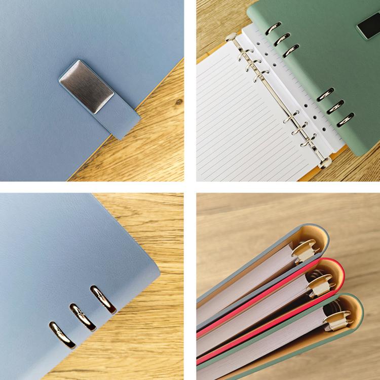 A5 6-Hole Hollow Notebook Loose-Leaf Journal Business Portable Magnetic Buckle Notebook
