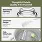 Clear glass oil dispenser bottle with light green pump and detachable mist nozzle