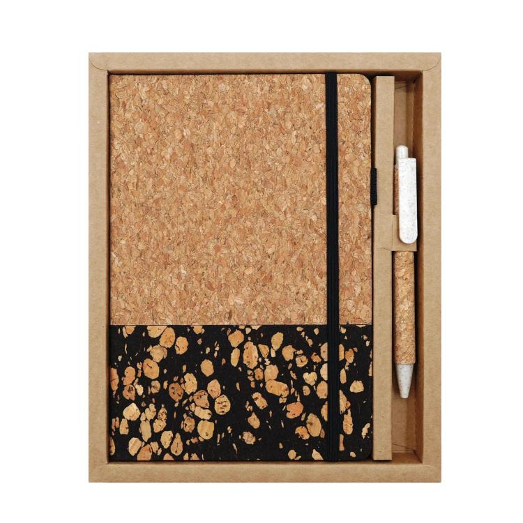 A5 Eco?Friendly Notebook Set With Pen Wood Grain Spliced Journal Business Notepad, Coffee Grounds Patchwork, Tea Leaf Scrap Patchwork, Coffee Grounds Pieced-Together, Black Tea Residue, Sapwood Pattern
