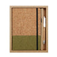 A5 Eco?Friendly Notebook Set With Pen Wood Grain Spliced Journal Business Notepad, Coffee Grounds Patchwork, Tea Leaf Scrap Patchwork, Coffee Grounds Pieced-Together, Black Tea Residue, Sapwood Pattern