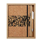 A5 Eco?Friendly Notebook Set With Pen Wood Grain Spliced Journal Business Notepad, Coffee Grounds Patchwork, Tea Leaf Scrap Patchwork, Coffee Grounds Pieced-Together, Black Tea Residue, Sapwood Pattern