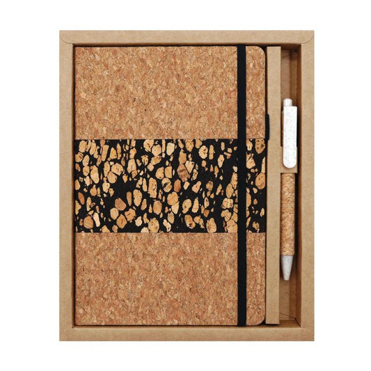 A5 Eco?Friendly Notebook Set With Pen Wood Grain Spliced Journal Business Notepad, Coffee Grounds Patchwork, Tea Leaf Scrap Patchwork, Coffee Grounds Pieced-Together, Black Tea Residue, Sapwood Pattern