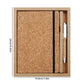 A5 Eco?Friendly Notebook Set With Pen Wood Grain Spliced Journal Business Notepad, Coffee Grounds Patchwork, Tea Leaf Scrap Patchwork, Coffee Grounds Pieced-Together, Black Tea Residue, Sapwood Pattern