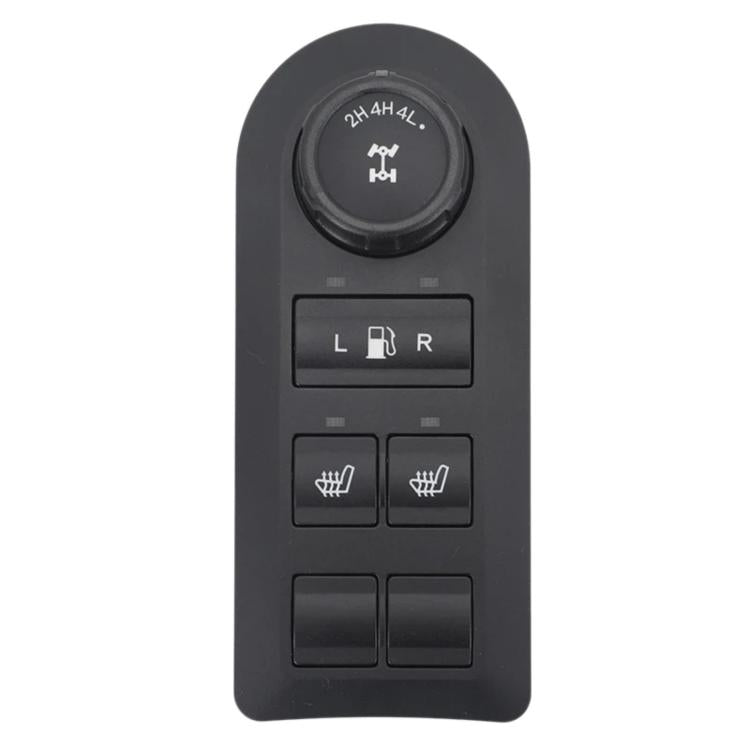 Black car transfer case control module with 2H/4H/4L dial and button panel