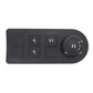 Car switch panel with four buttons and rotary dial, interior accessory, black