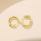 S925 Sterling Silver Needle Star-Shaped Copper Earrings, YIE424