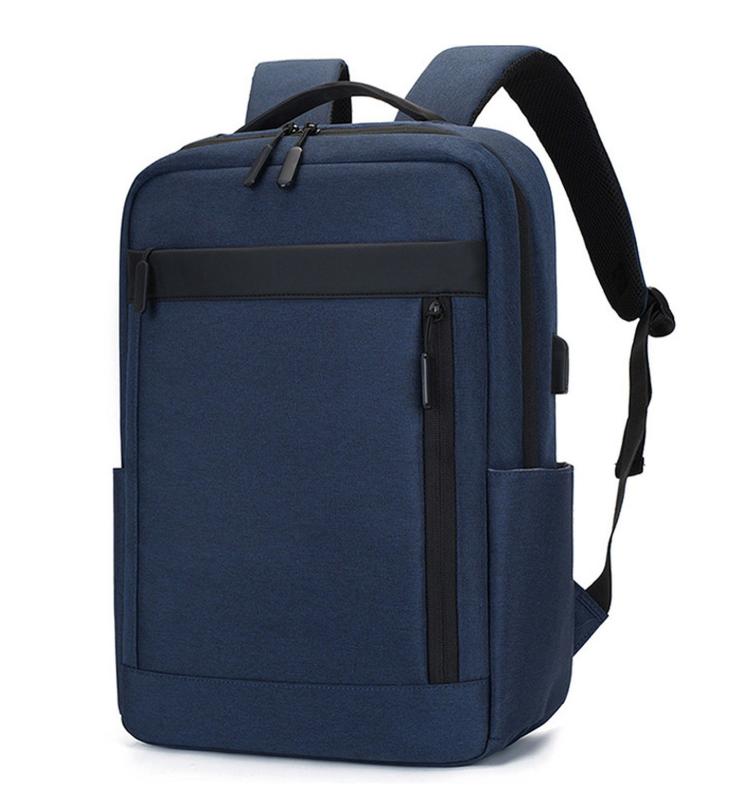 REMOID water-resistant laptop backpack, blue with front zipper pocket and padded shoulder straps