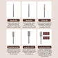 Nail drill bit set: needle, bullet, barrel, and sanding band with mandrel