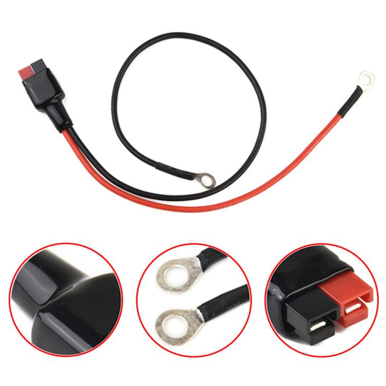 30A Connector Plug To O-type Terminal Power Charging Plug Connection Cable, 25cm, 40cm, 100cm
